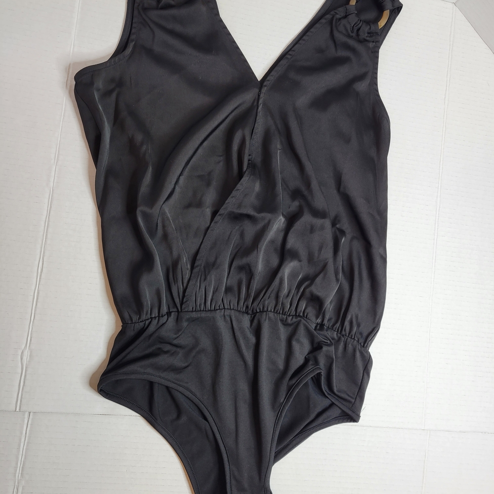 Pink Lily Black Bodysuit Size  Womens Small Pink Lily Black One Piece Bodysuit